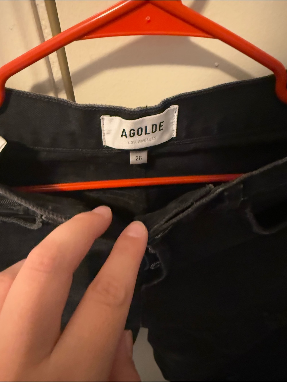 AGOLDE High-Rise Black Women's Jeans